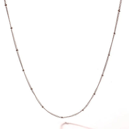 Wholesale Jewelry Casual Simple Style Solid Color Titanium Steel Necklace