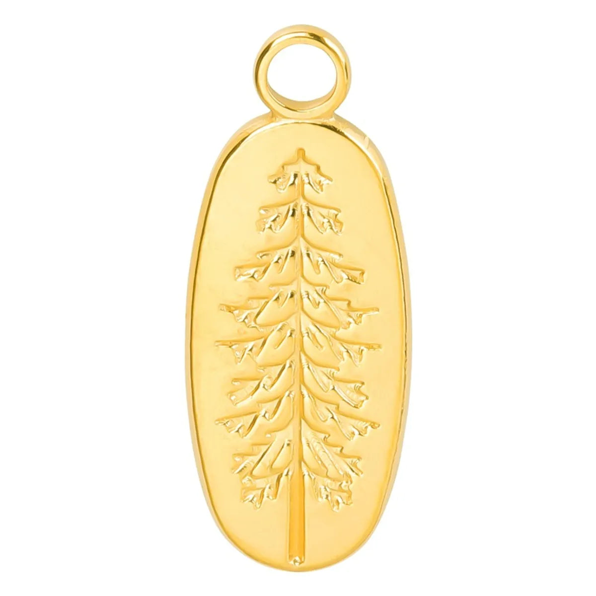 Wholesale Jewelry Casual Simple Style Tree 304 Stainless Steel 18K Gold Plated Pendant Necklace Necklace Pendant