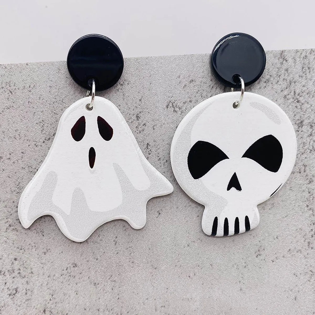 Wholesale Jewelry Casual Skull Arylic Drop Earrings