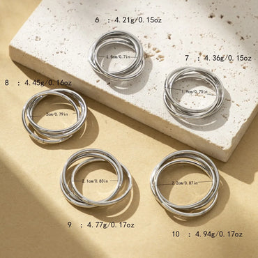 Wholesale Jewelry Casual Sweet Simple Style Circle Titanium Steel Rings