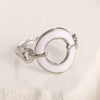 Wholesale Jewelry Casual Sweet Simple Style Heart Shape Smiley Face Flower Titanium Steel Enamel Open Rings