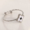 Wholesale Jewelry Casual Sweet Simple Style Heart Shape Smiley Face Flower Titanium Steel Enamel Open Rings