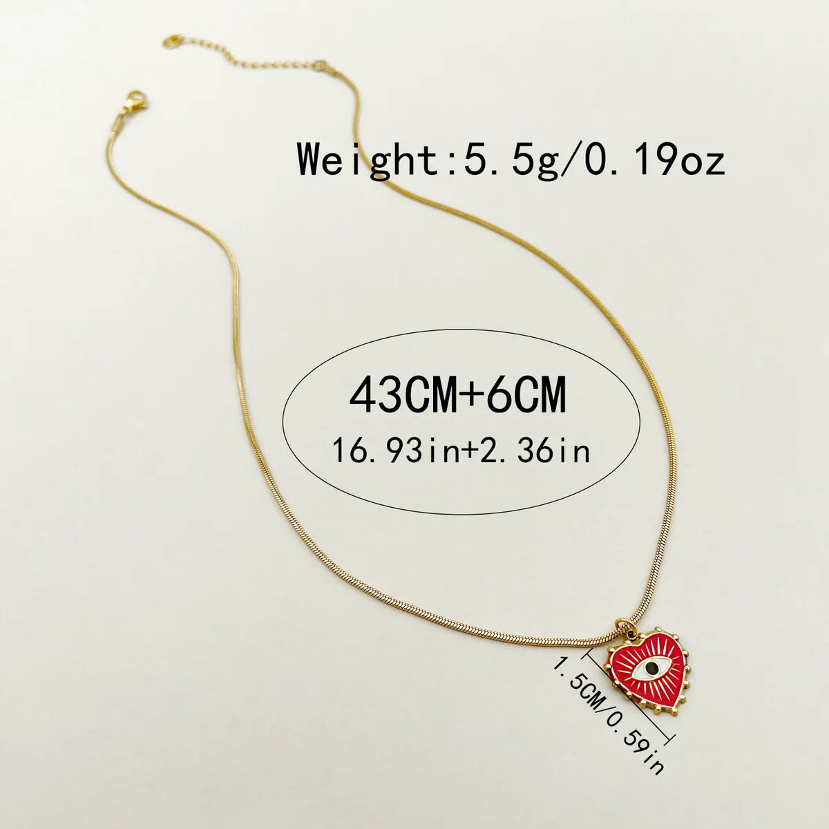 Wholesale Jewelry Casual Sweet Square Heart Shape Eye 304 Stainless Steel Pearl 14K Gold Plated Layered Plating Three Layer Necklace