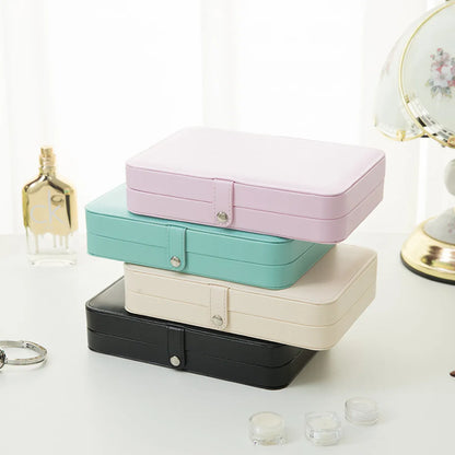 Wholesale Jewelry Casual Vacation Solid Color Leather Jewelry Boxes