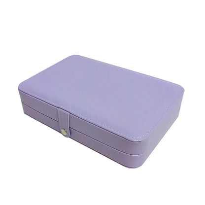 Wholesale Jewelry Casual Vacation Solid Color Leather Jewelry Boxes