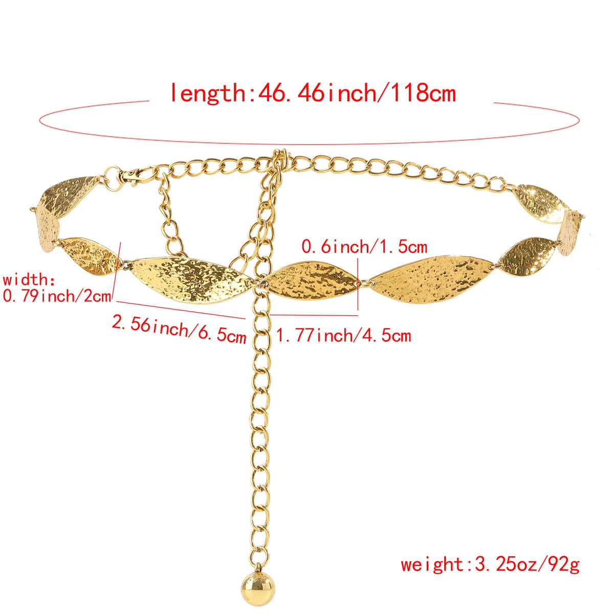 Wholesale Jewelry Casual Vintage Style Simple Style Leaf Alloy Buckle Metal Button Waist Chain