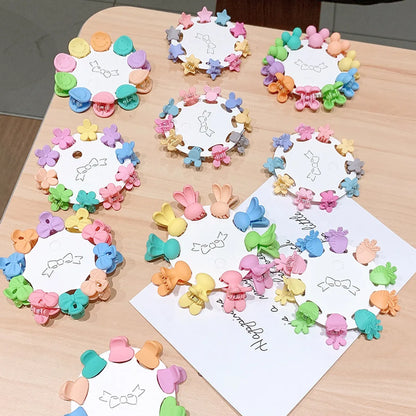 Korean New Children'S Hair Accessories Cute Baby Candy Color Grip Suit Colorful Girls Small Hairclip Princess Headdress