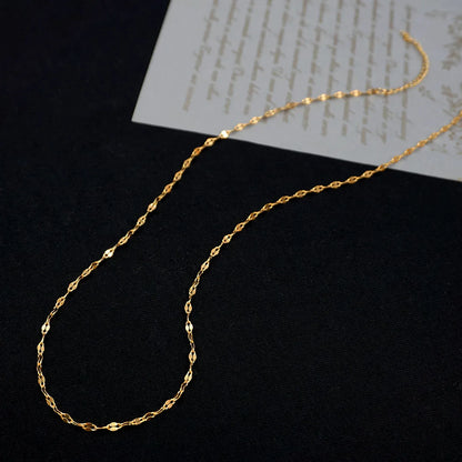 Wholesale Jewelry Classic Style Geometric 304 Stainless Steel Titanium Steel Gold Plated Handmade Necklace