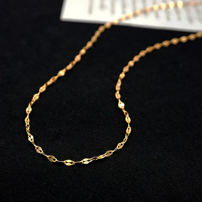 Wholesale Jewelry Classic Style Geometric 304 Stainless Steel Titanium Steel Gold Plated Handmade Necklace