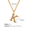 Wholesale Jewelry Classic Style Letter Titanium Steel Rhinestones Plating Inlay Pendant Necklace