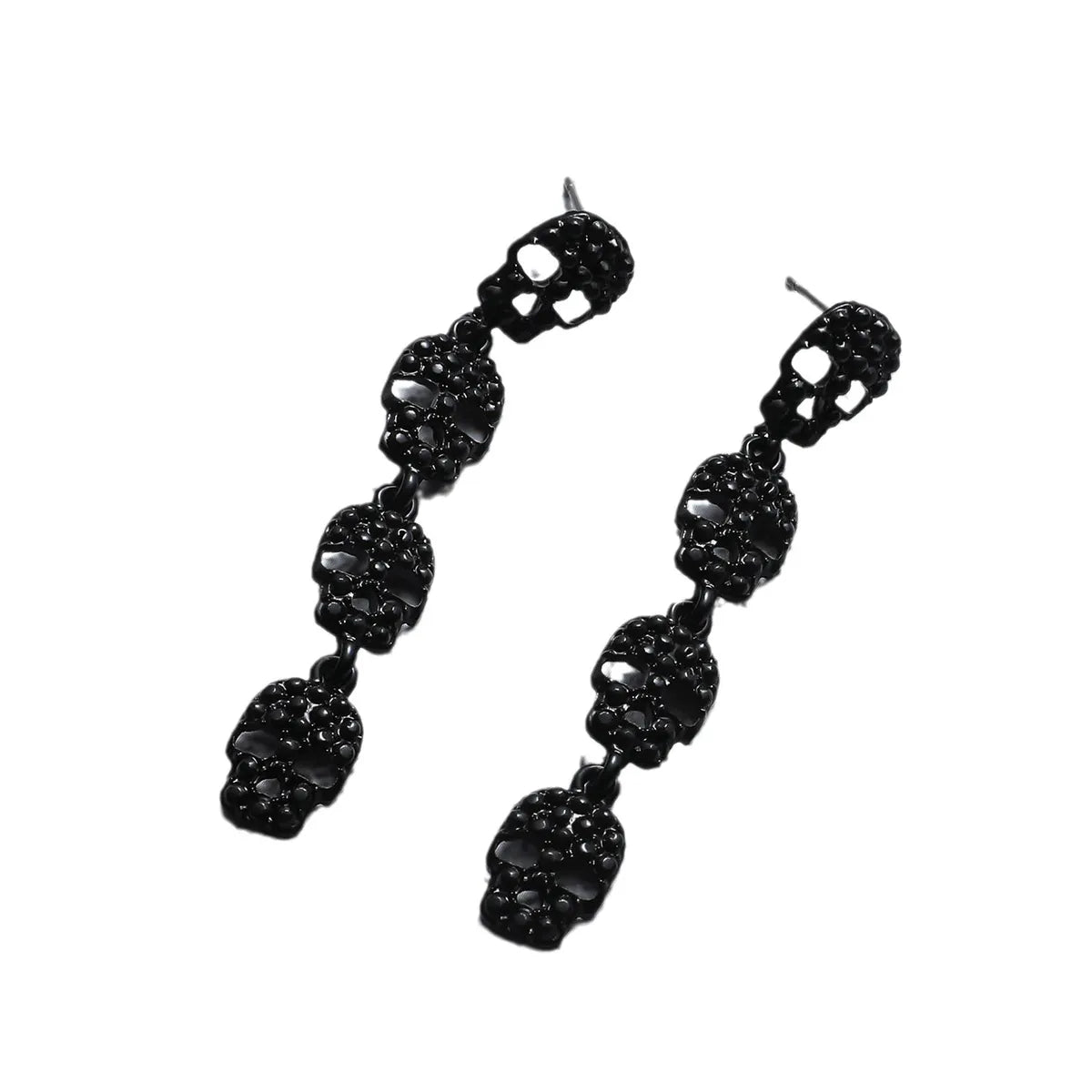 Wholesale Jewelry Classic Style Skull Alloy Plating Drop Earrings