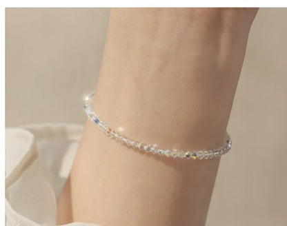 Wholesale Jewelry Classic Style Solid Color Artificial Crystal Bracelets