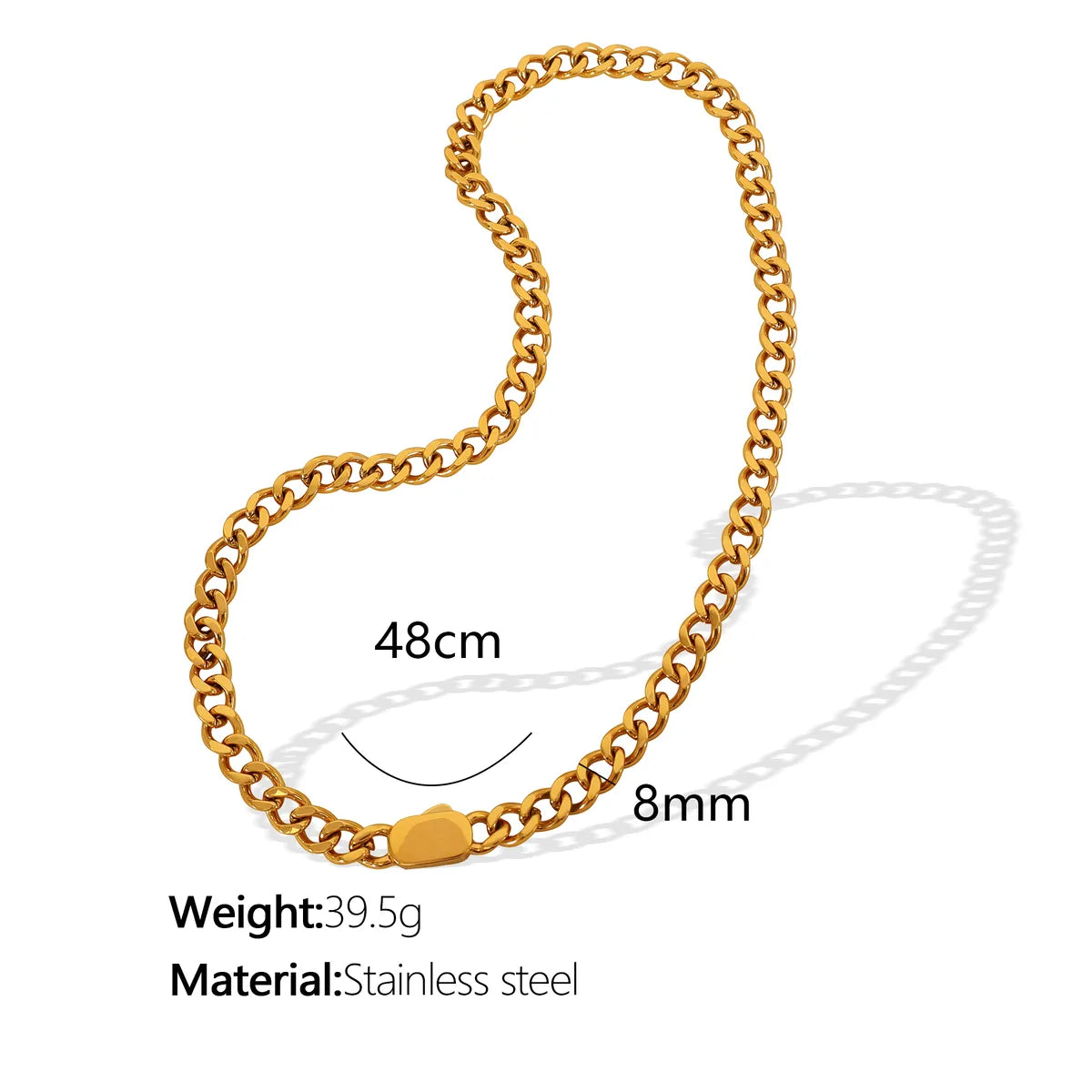 Wholesale Jewelry Classic Style Solid Color Titanium Steel 18K Gold Plated Plating Jewelry Set