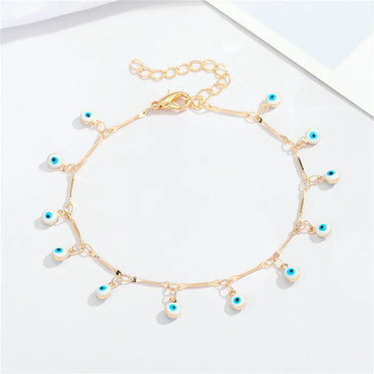 Wholesale Jewelry Color Irregular Shape Eye Pendant Anklet Nihaojewelry