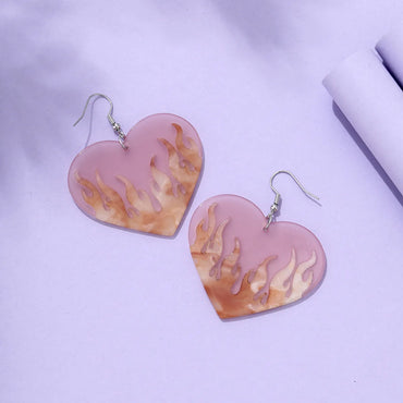 Heart No Inlaid Earrings