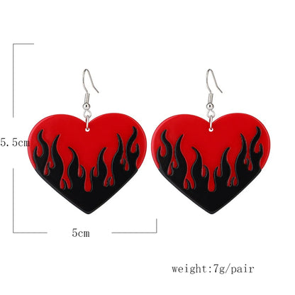 Heart No Inlaid Earrings