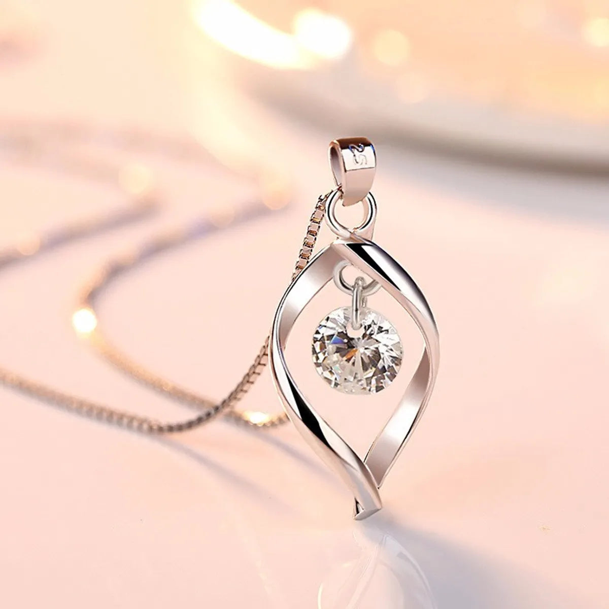 Commute Solid Color Alloy Iron Plating Inlay Zircon Women'S Earrings Necklace