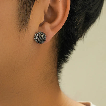 Wholesale Jewelry Cool Style Skull Alloy Ear Studs