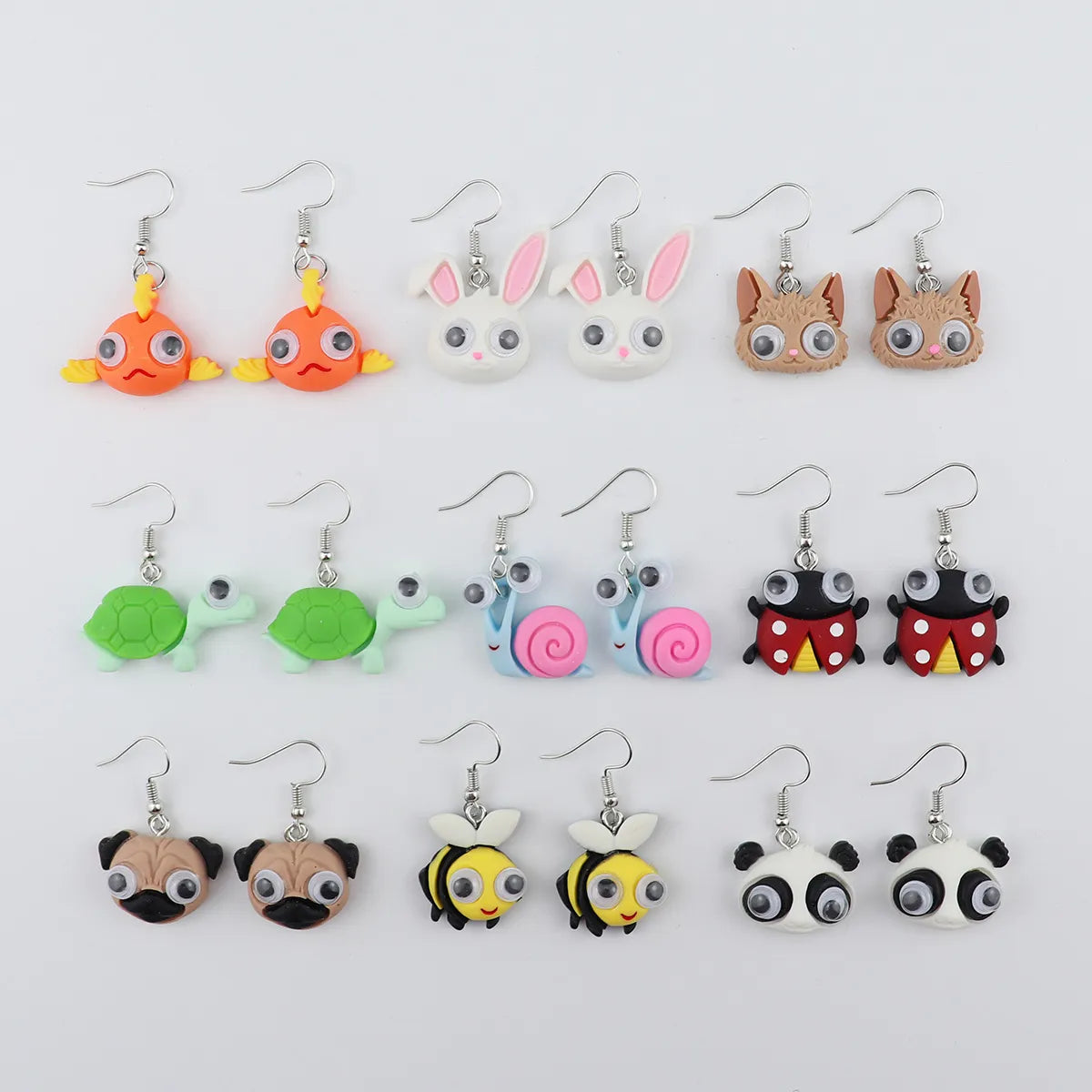 Wholesale Jewelry Cute Animal Plastic Drop Earrings