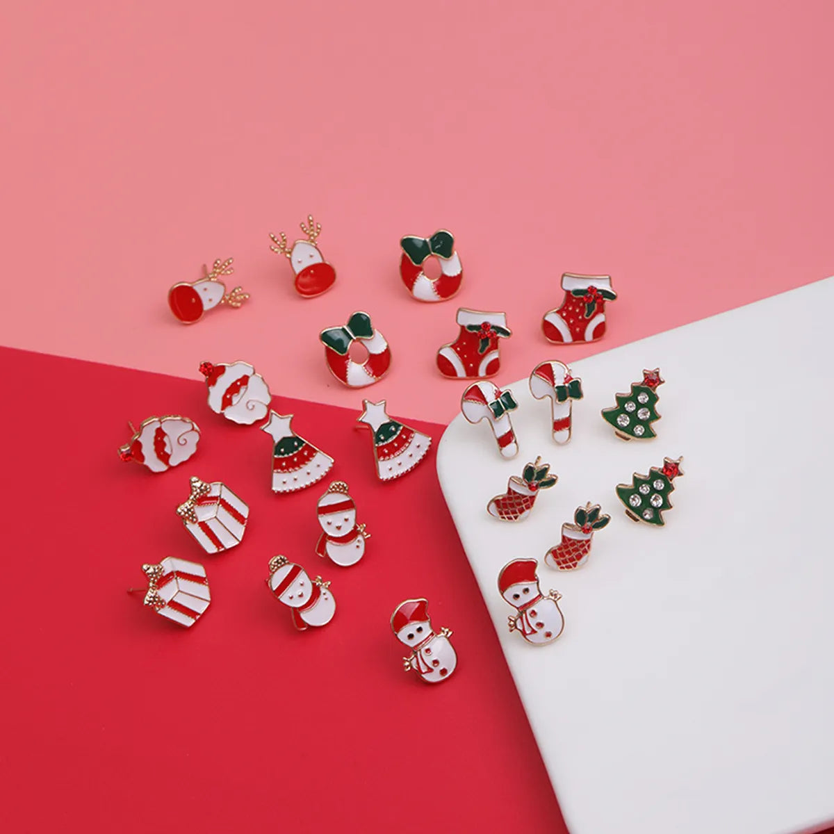 Wholesale Jewelry Cute Cartoon Character Alloy Enamel Ear Studs