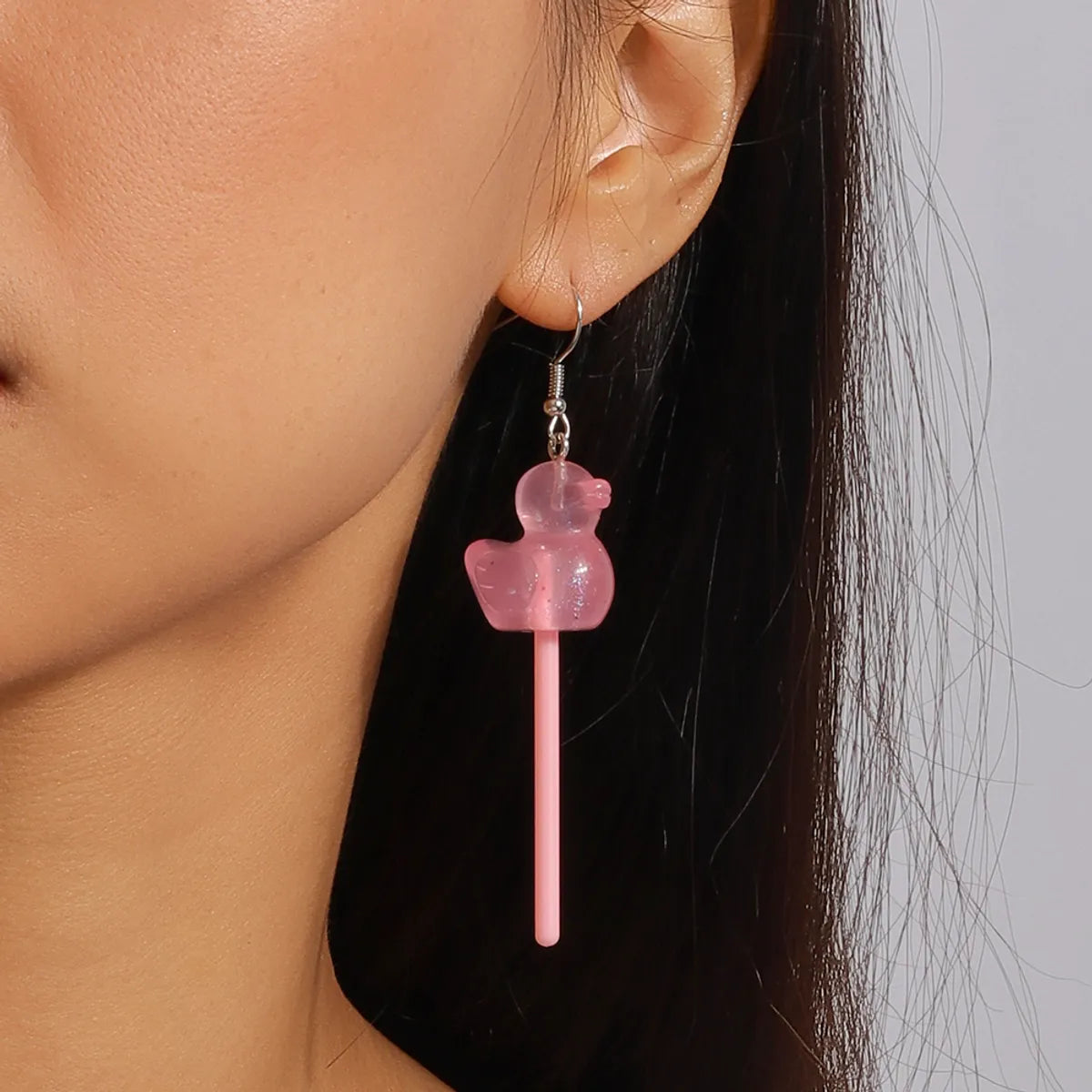 1 Pair Cute Color Block Zinc Alloy Drop Earrings