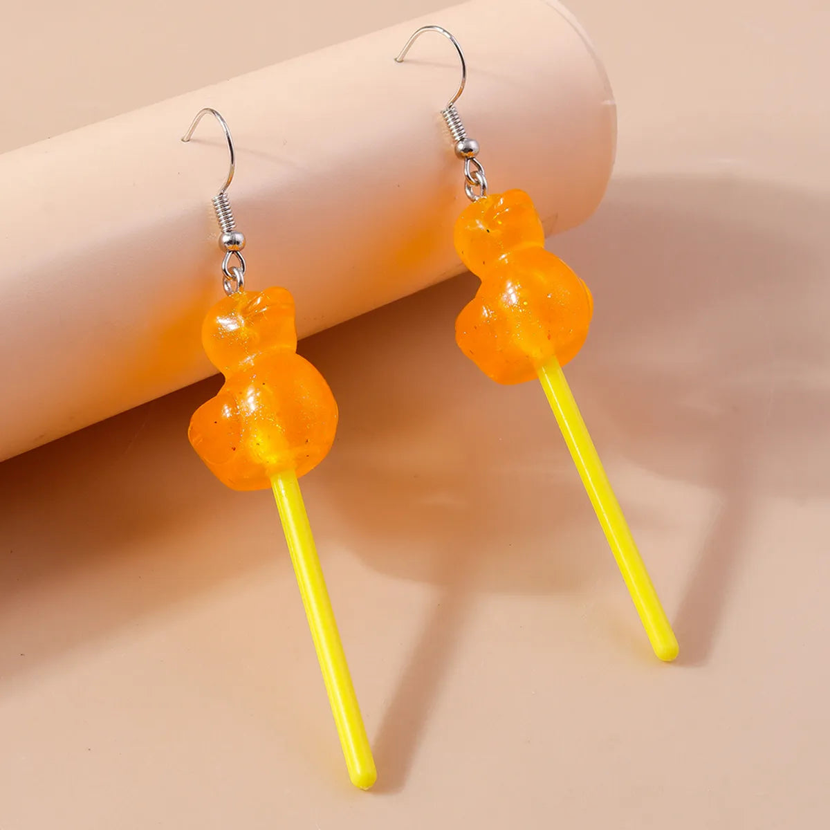 1 Pair Cute Color Block Zinc Alloy Drop Earrings