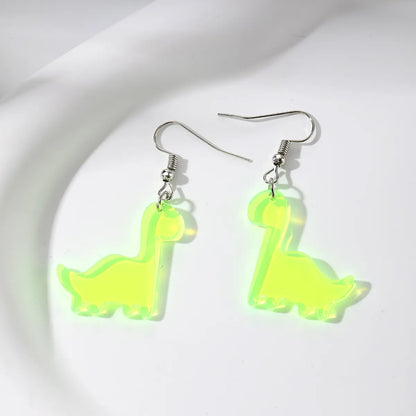 Wholesale Jewelry Cute Simple Style Dinosaur Arylic Drop Earrings