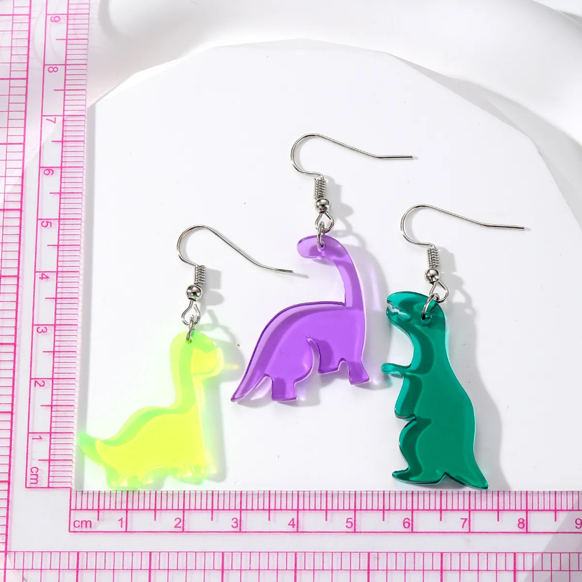 Wholesale Jewelry Cute Simple Style Dinosaur Arylic Drop Earrings