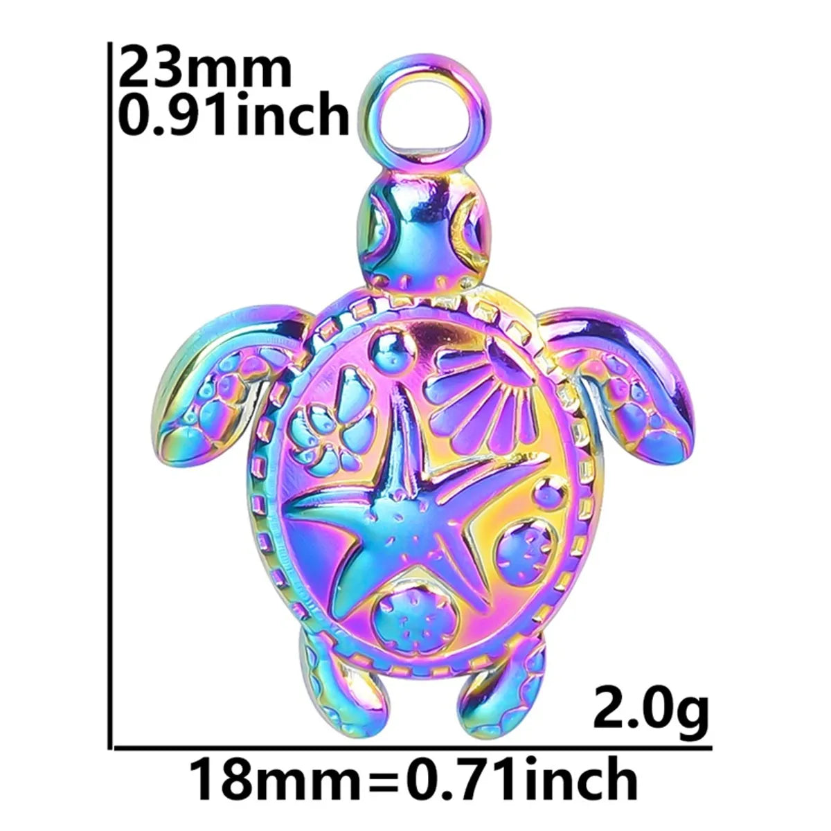 Wholesale Jewelry Cute Simple Style Tortoise 304 Stainless Steel 18K Gold Plated Pendant Necklace Necklace Pendant