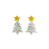 1 Pair Cute Streetwear Cartoon Character Christmas Tree Letter Arylic Drop Earrings