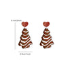 1 Pair Cute Streetwear Cartoon Character Christmas Tree Letter Arylic Drop Earrings