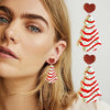 1 Pair Cute Streetwear Cartoon Character Christmas Tree Letter Arylic Drop Earrings