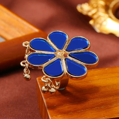 Wholesale Jewelry Cute Sweet Flower Alloy Plating Adjustable Ring