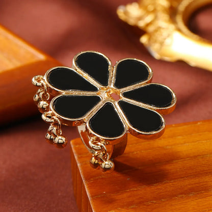 Wholesale Jewelry Cute Sweet Flower Alloy Plating Adjustable Ring