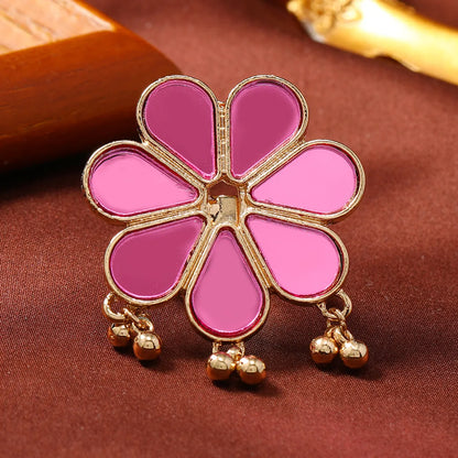 Wholesale Jewelry Cute Sweet Flower Alloy Plating Adjustable Ring