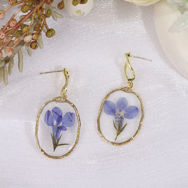 Wholesale Jewelry Cute Sweet Flower Resin Epoxy Ear Hook