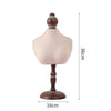 Elegant Model Solid Wood Cloth Lace Jewelry Display Bust