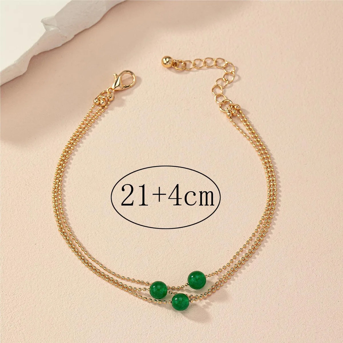 Wholesale Jewelry Elegant Classic Style Circle Copper Anklet