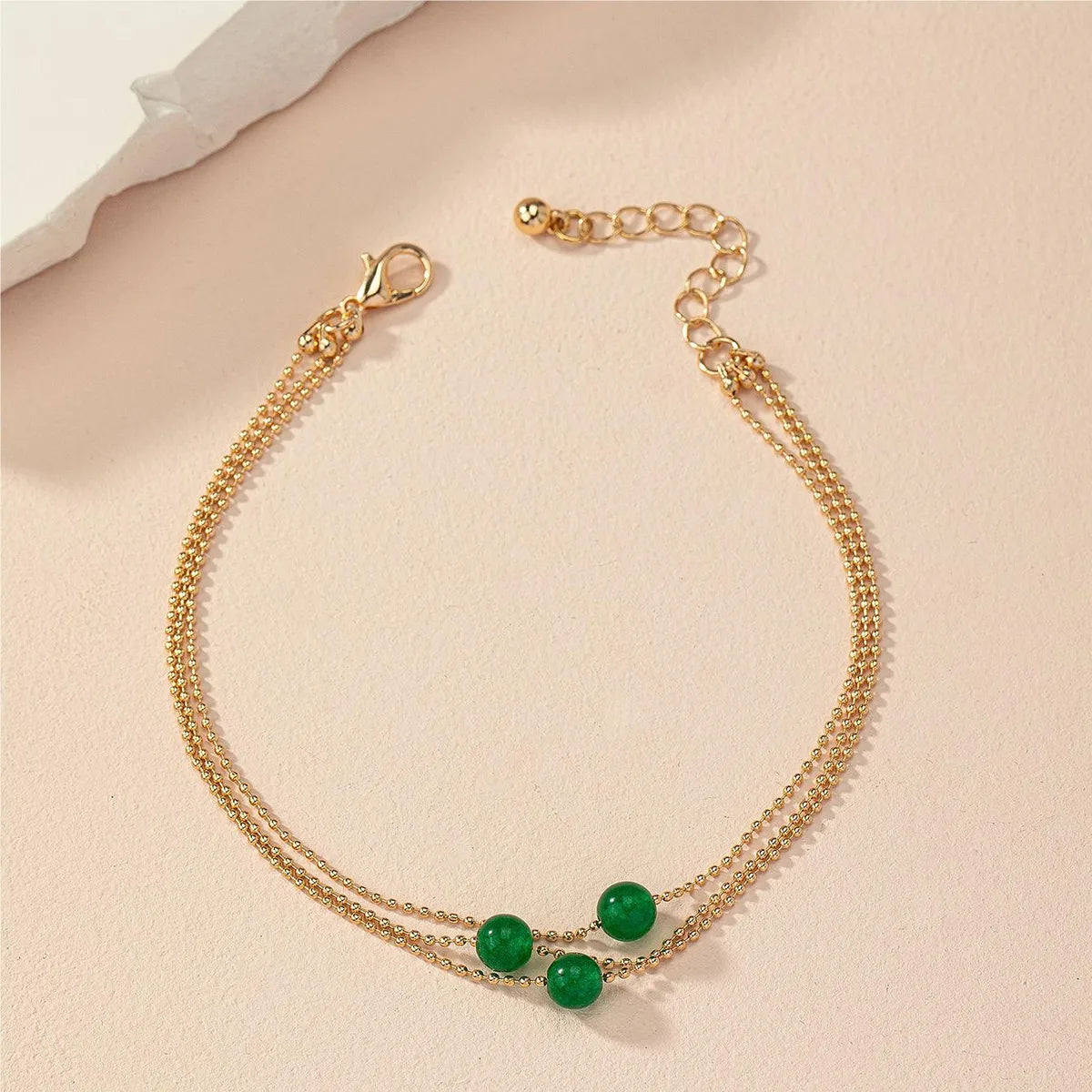 Wholesale Jewelry Elegant Classic Style Circle Copper Anklet