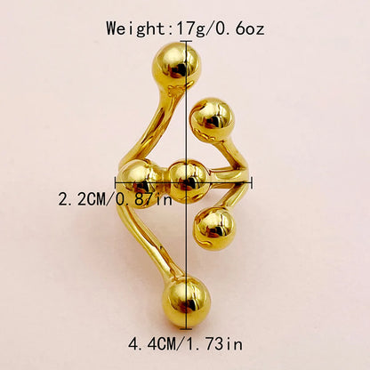 Wholesale Jewelry Elegant Classic Style Commute S Shape Heart Shape Bow Knot 304 Stainless Steel Artificial Pearls 14K Gold Plated Plating Inlay Rings