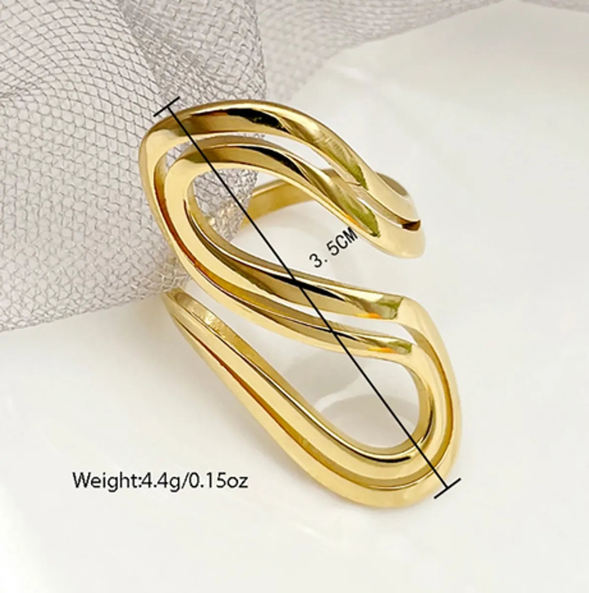 Wholesale Jewelry Elegant Classic Style Commute S Shape Heart Shape Bow Knot 304 Stainless Steel Artificial Pearls 14K Gold Plated Plating Inlay Rings