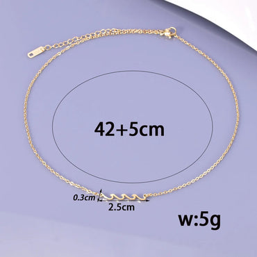 Wholesale Jewelry Elegant Classic Style Heart Shape Solid Color Bow Knot 304 Stainless Steel Titanium Steel 18K Gold Plated Plating Pendant Necklace