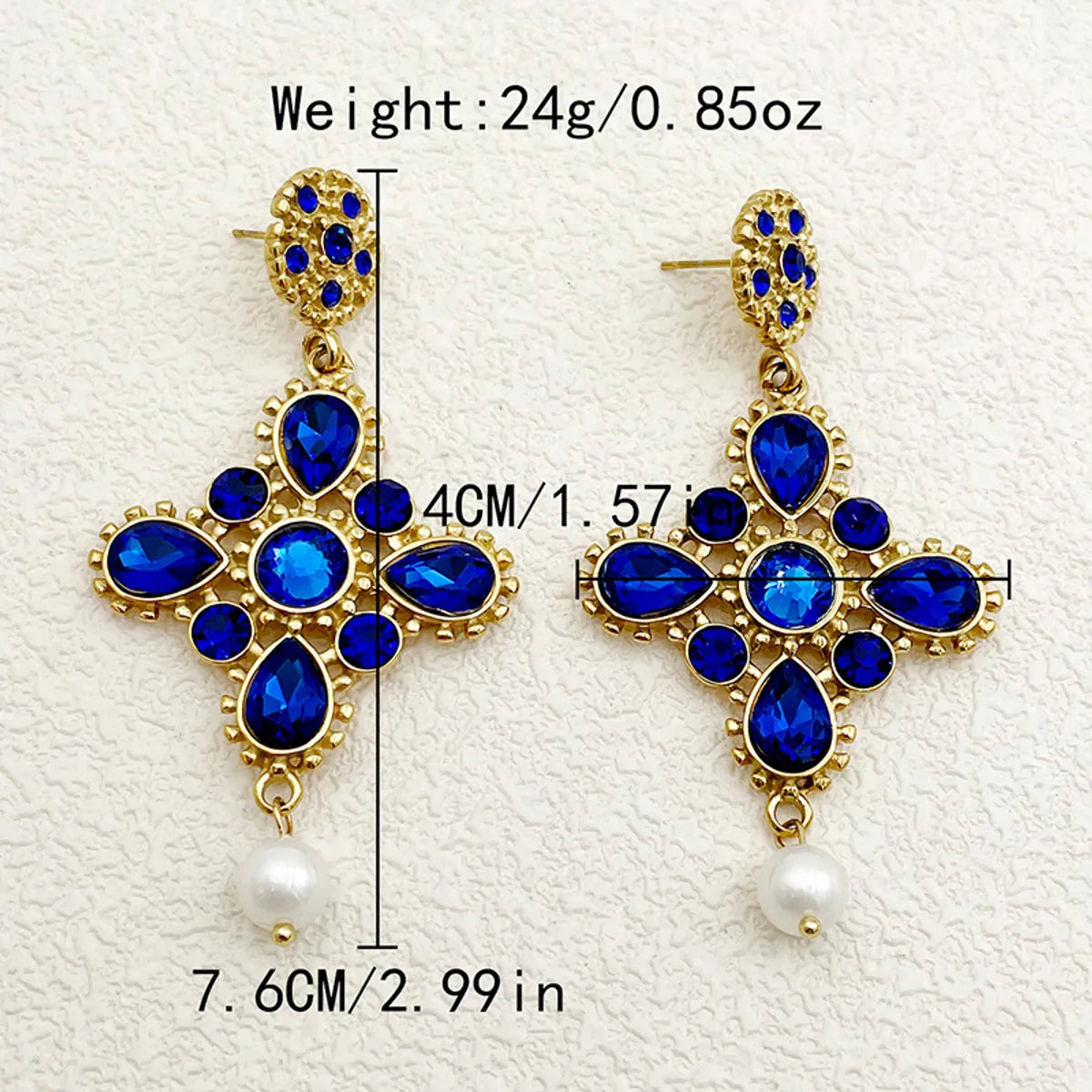 Wholesale Jewelry Elegant Classical Streetwear Geometric Round Water Droplets 304 Stainless Steel Artificial Pearls Zircon 14K Gold Plated Polishing Inlay Earrings Necklace Jewelry Set