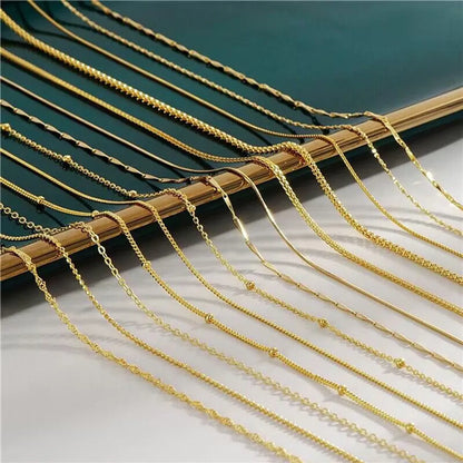 Wholesale Jewelry Elegant Geometric Titanium Steel Plating Necklace