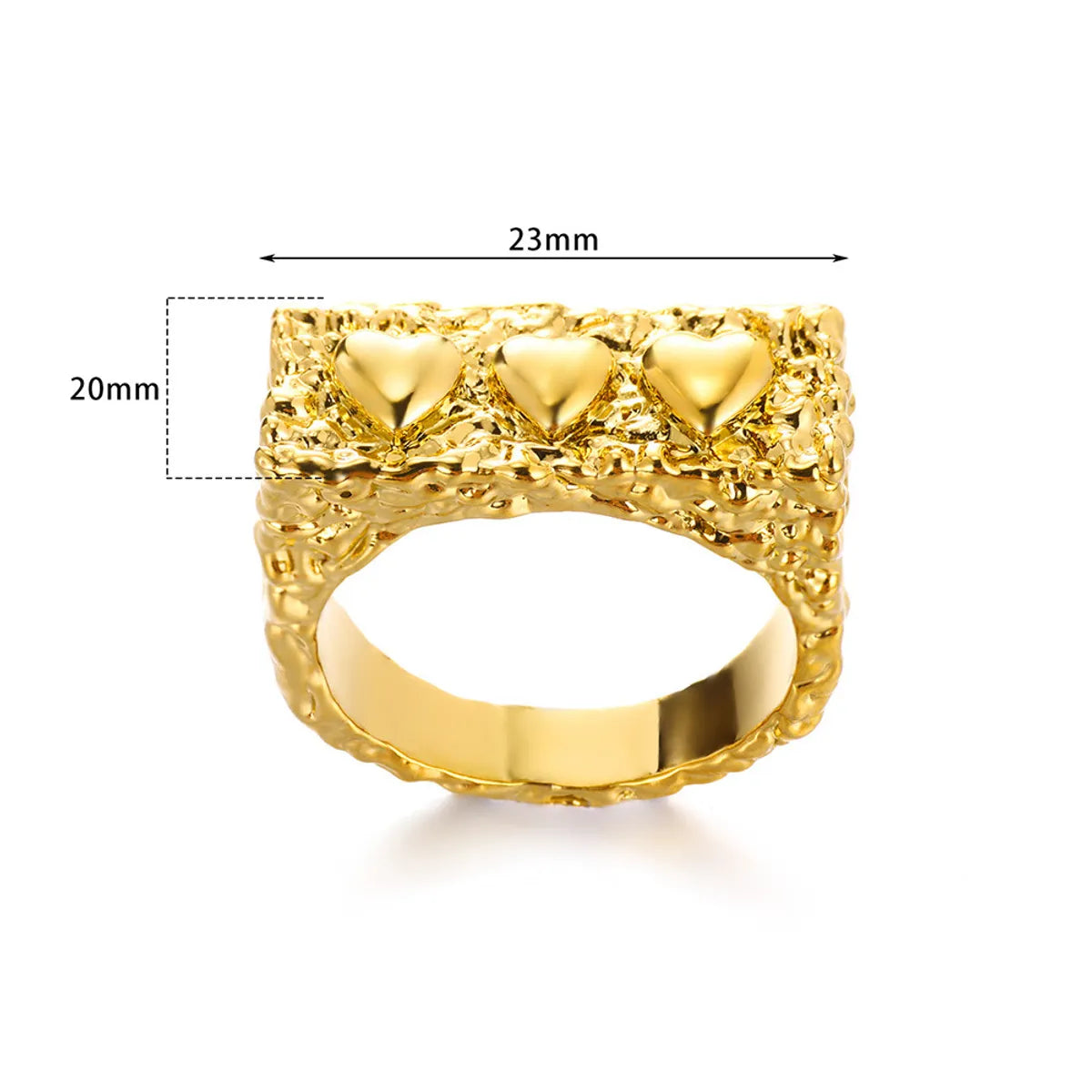 Wholesale Jewelry Elegant Irregular Solid Color 304 Stainless Steel Open Rings