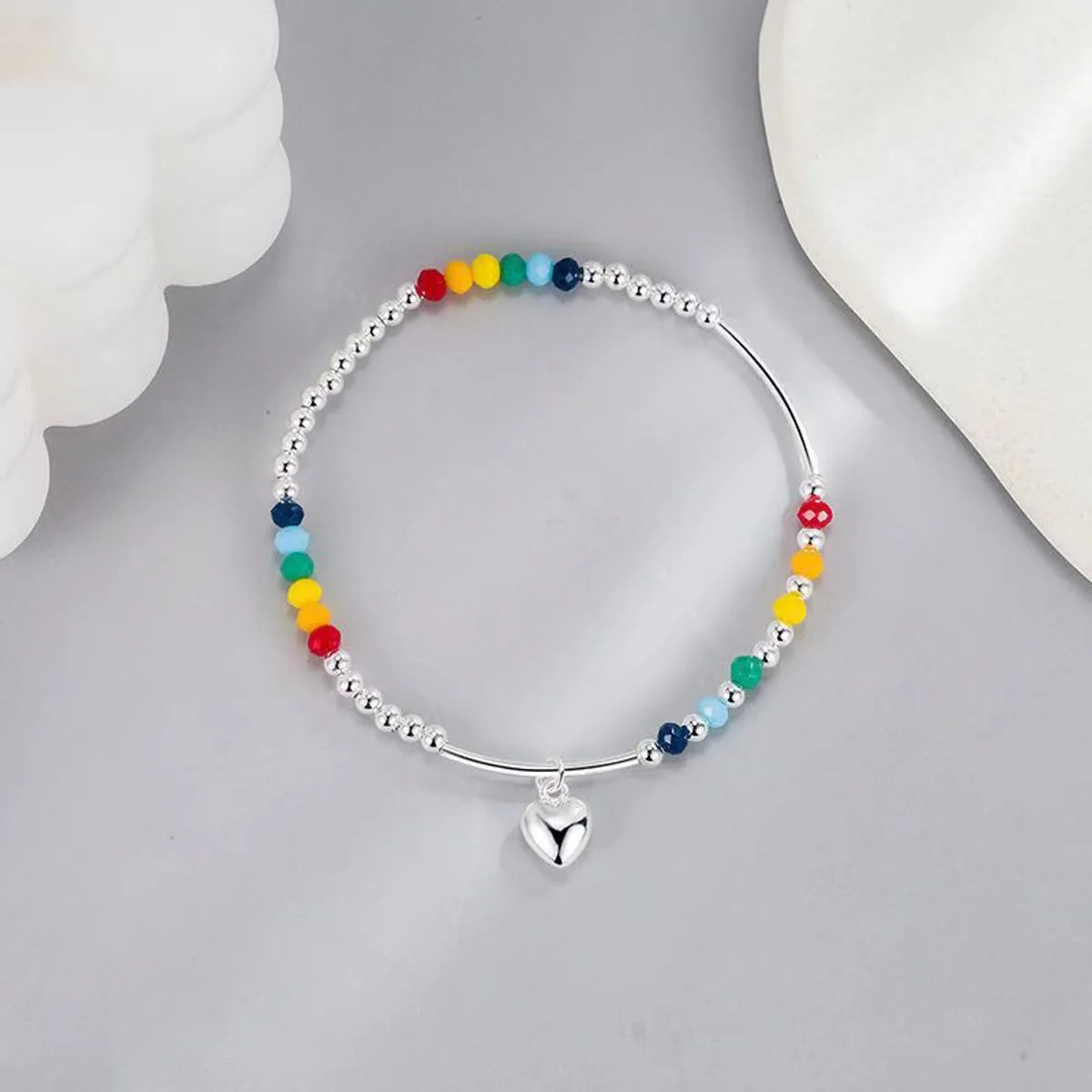 Wholesale Jewelry Elegant Lady Geometric Heart Shape Alloy Plating Inlay Bracelets