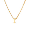 Wholesale Jewelry Elegant Letter 201 Stainless Steel 18K Gold Plated Pendant Necklace