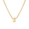 Wholesale Jewelry Elegant Letter 201 Stainless Steel 18K Gold Plated Pendant Necklace