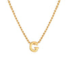 Wholesale Jewelry Elegant Letter 201 Stainless Steel 18K Gold Plated Pendant Necklace