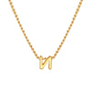 Wholesale Jewelry Elegant Letter 201 Stainless Steel 18K Gold Plated Pendant Necklace